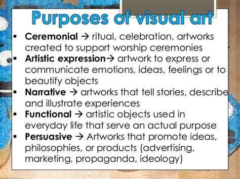 Describe the Five Purposes of Art: An Insightful Exploration