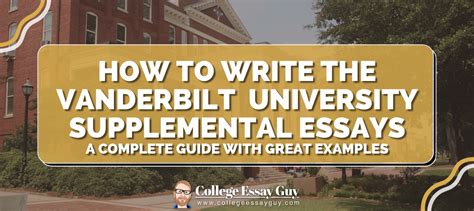 how to write the vanderbilt supplemental essay: exploring the depths of your personal experiences